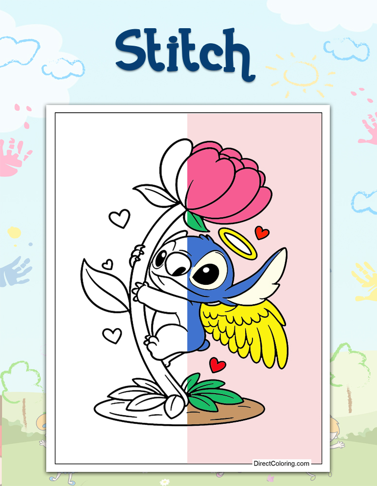 Stitch Coloring Pages